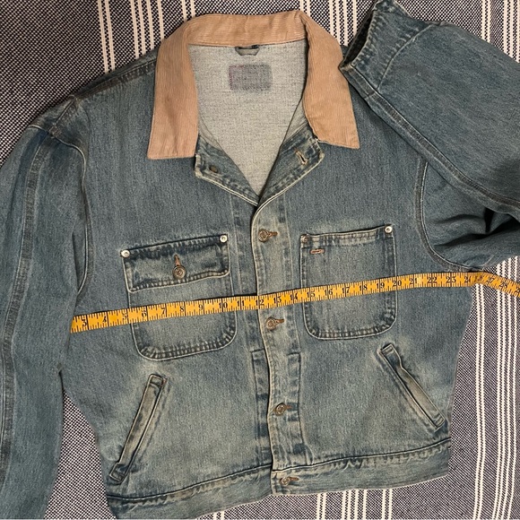 ‼️SOLD‼️ PRL Vintage Chief Indian Head Native American Jean Jacket Large - Picture 3 of 10